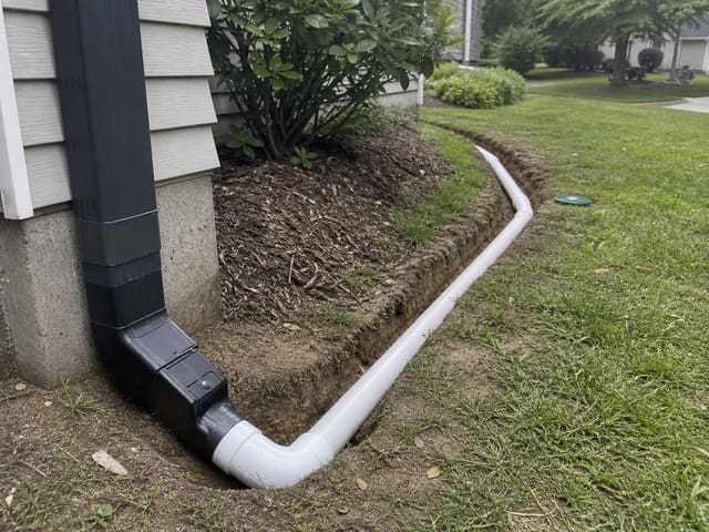 Downspout drainage — Danbury CT